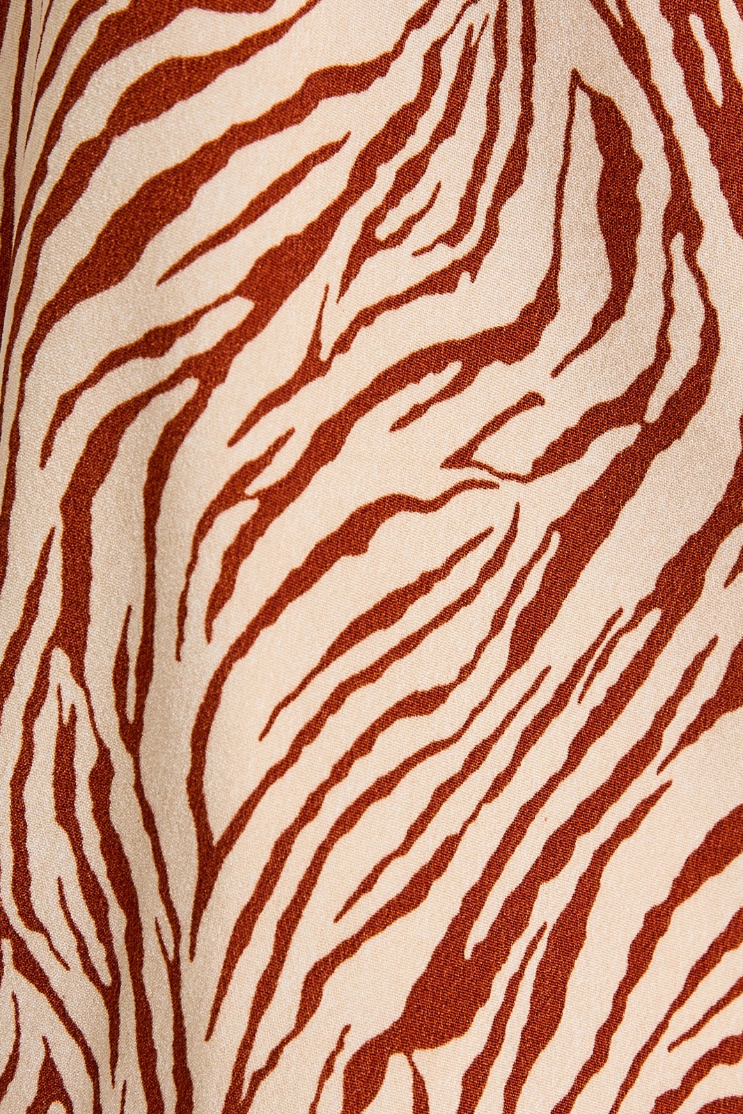 Rust Zebra Ruffle Romper