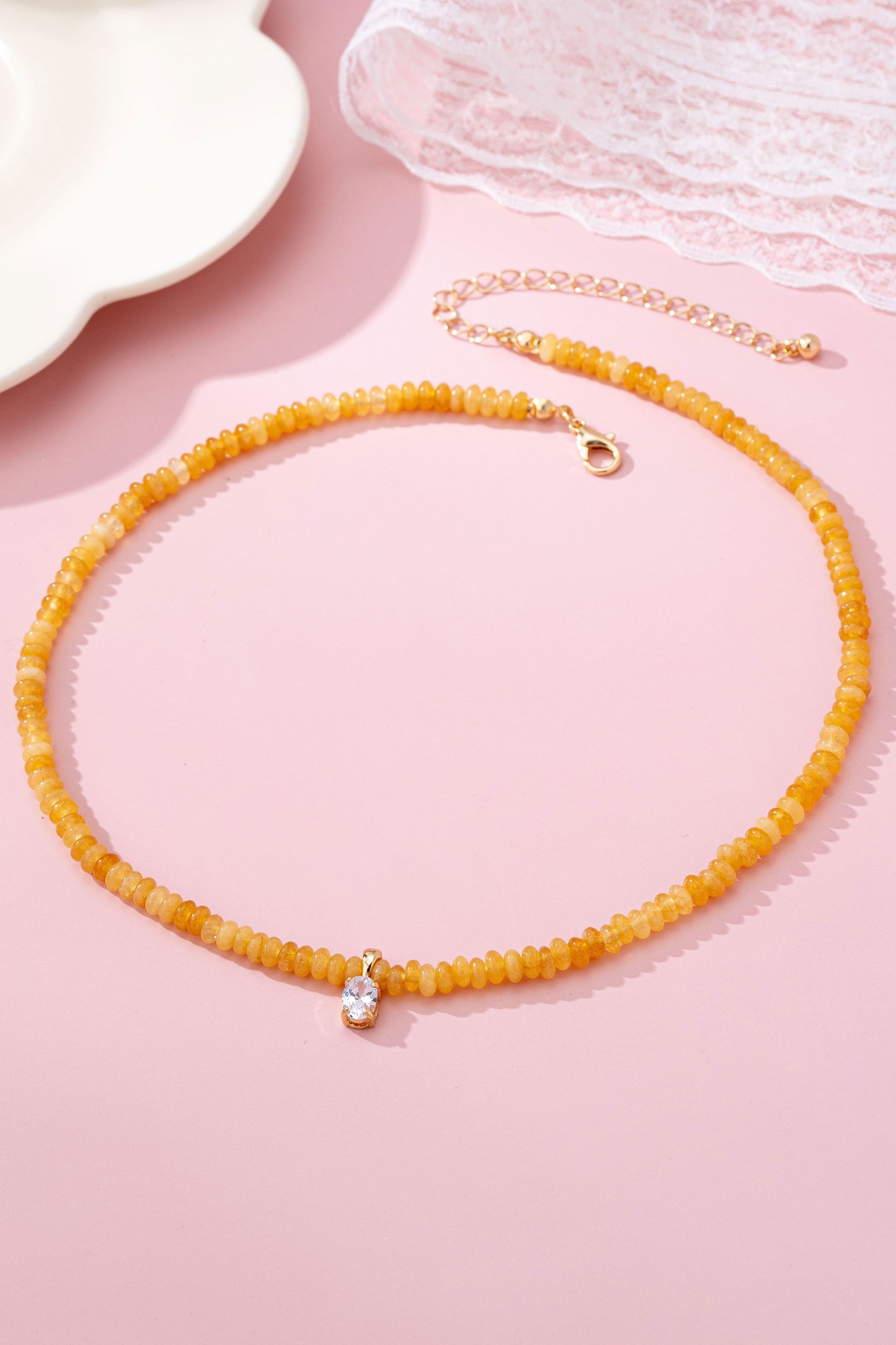 Natural Semi Precious Stone Necklace