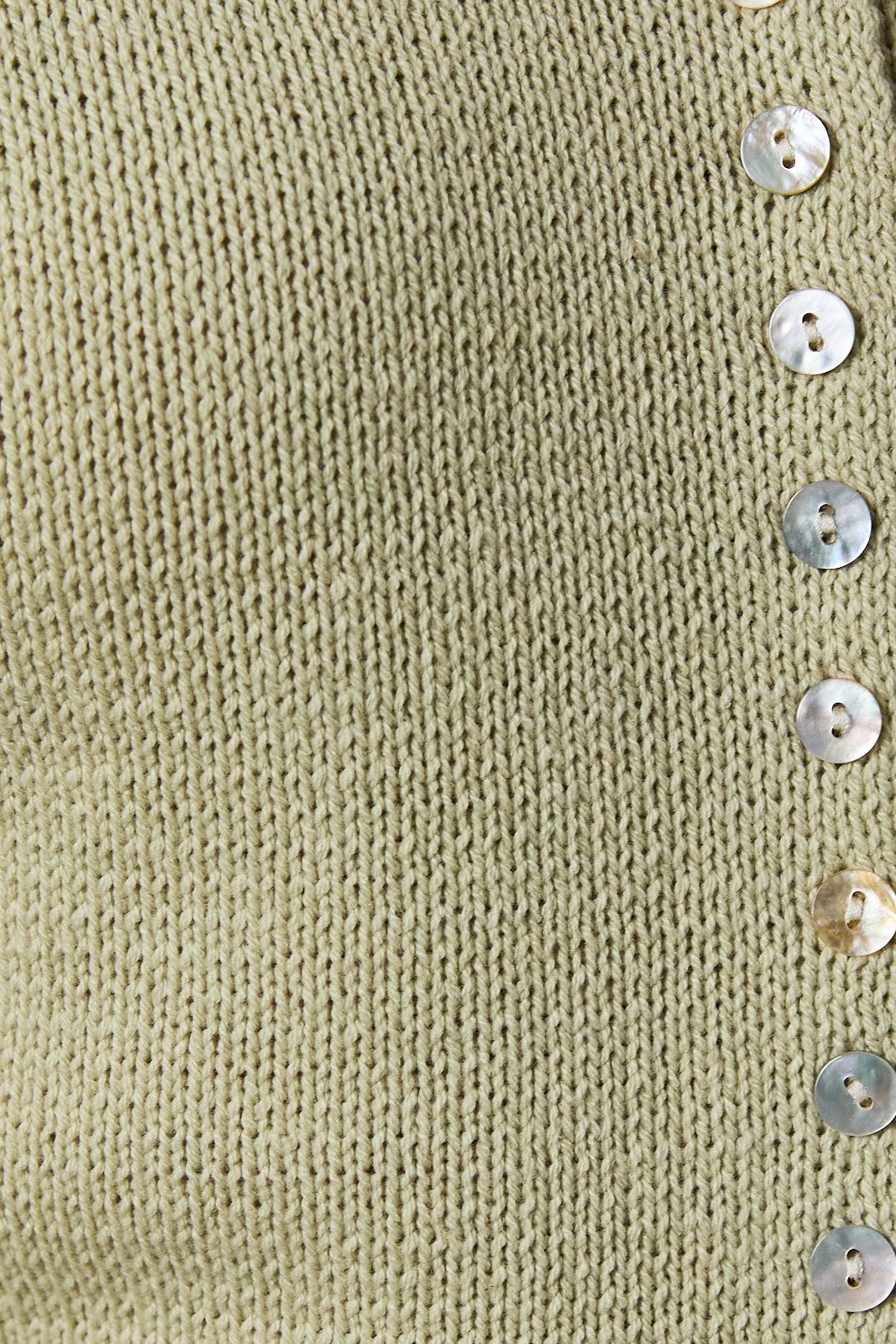 Pistachio Oyster Button Knit Blouse