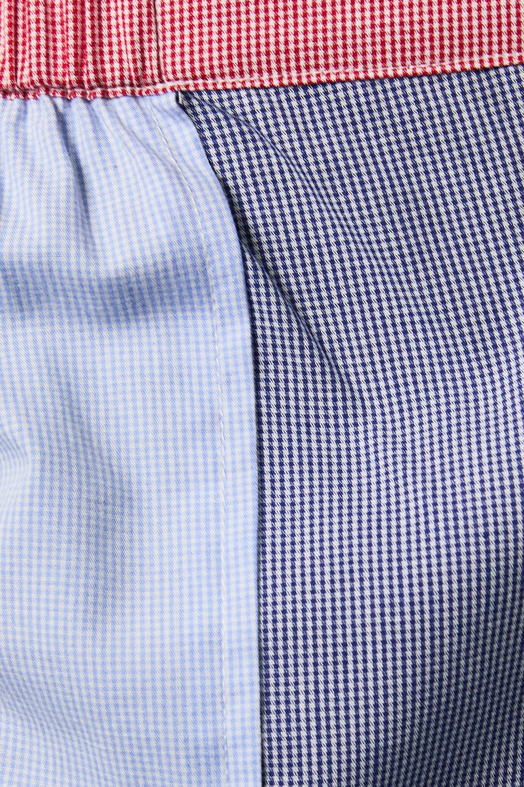Gingham Color Block Boxer Shorts