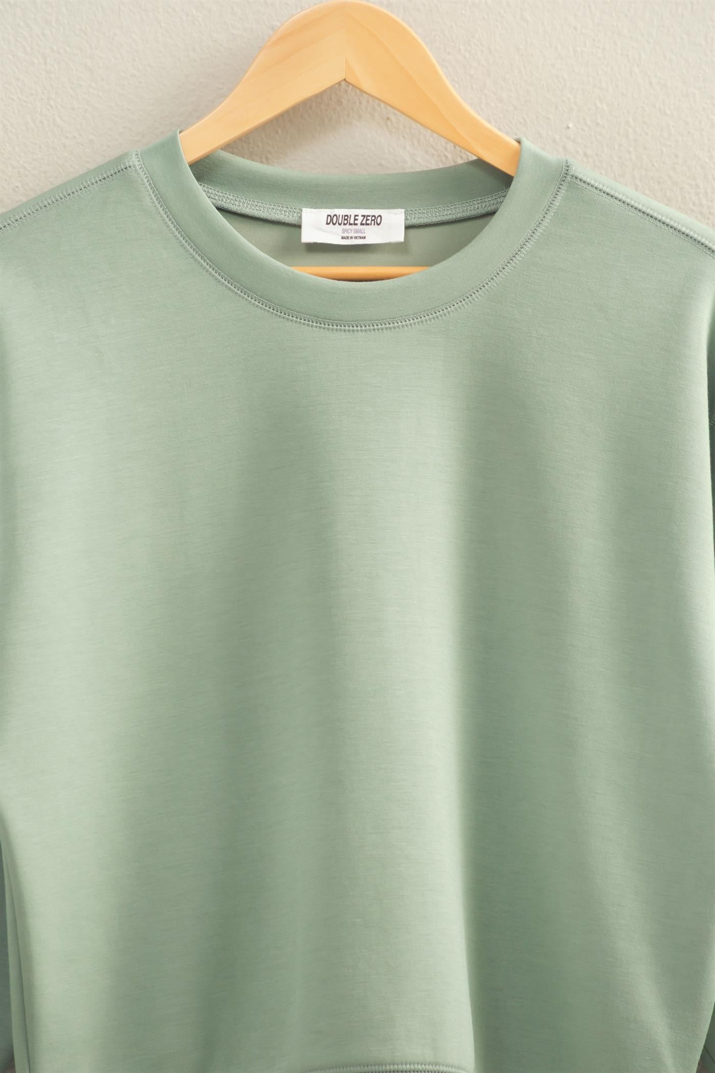 Sage Knit Long Sleeve Sweatshirt