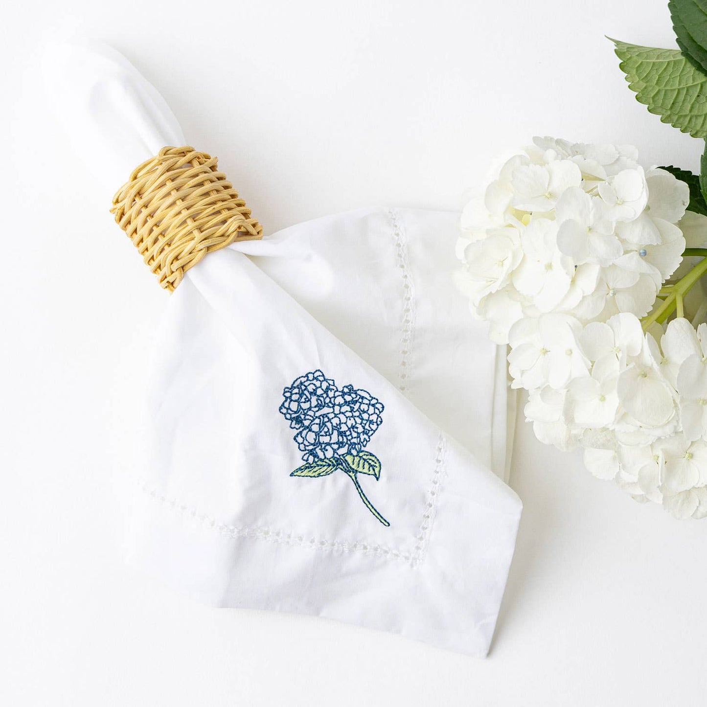 Natural Rattan Napkin Ring Set