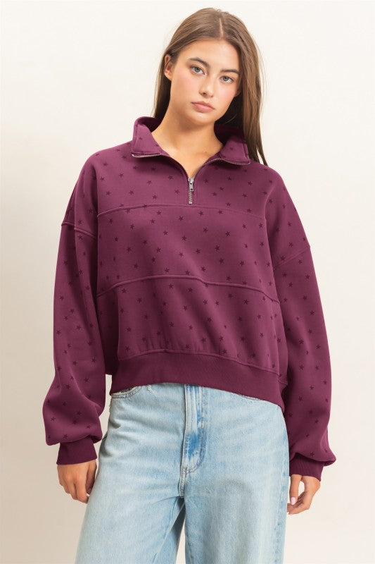 Cherry Cola Star Pullover