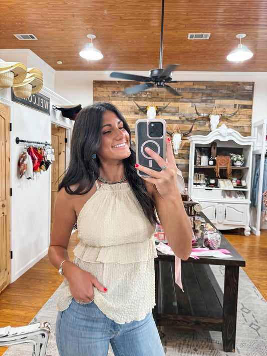Sand Backless Top