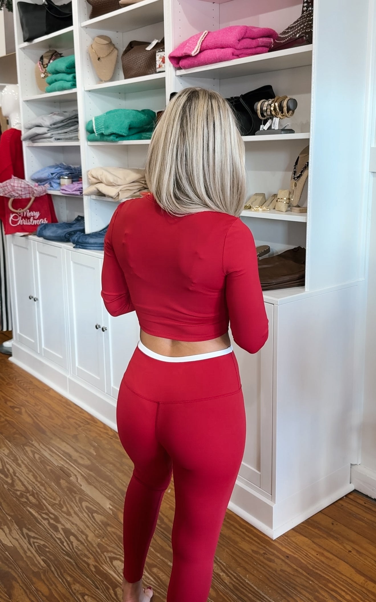 Cherry Crop Zip Pullover