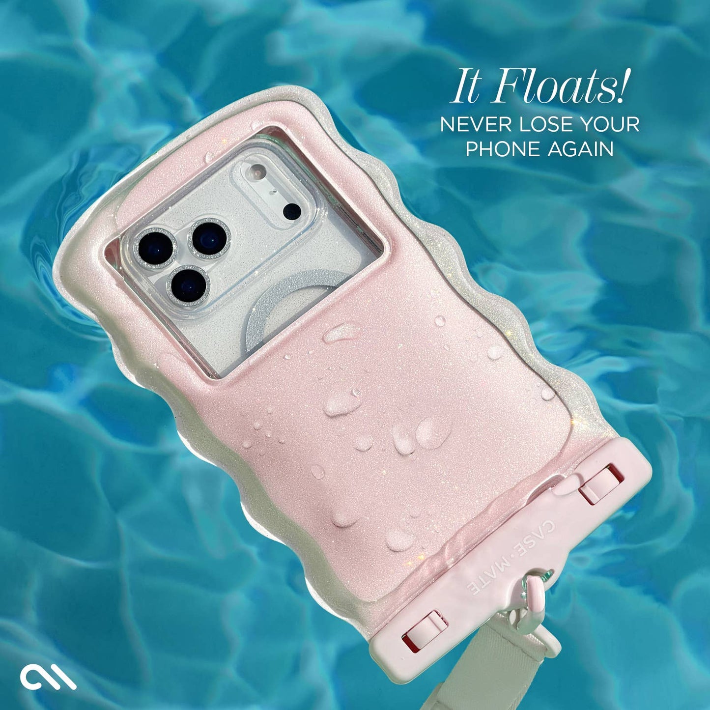 Case-Mate Wavy Waterproof Floating Phone Pouch: Mist Twinkle