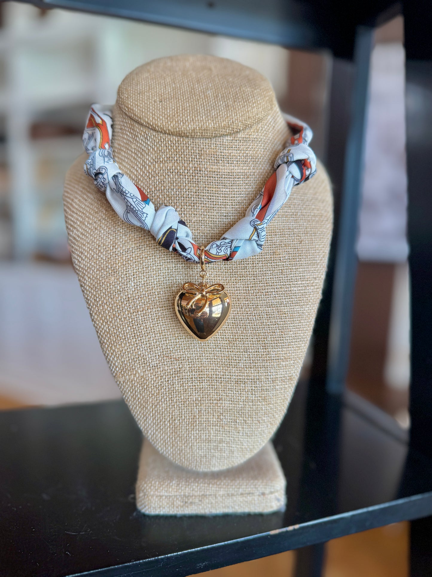 B&W Twilly Charm Necklace