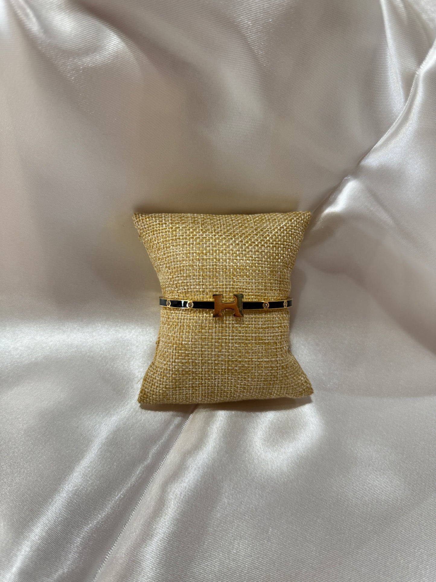 Black & Gold Embezzled Diamond Bracelet