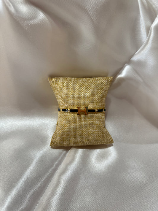 Black & Gold Embezzled Diamond Bracelet