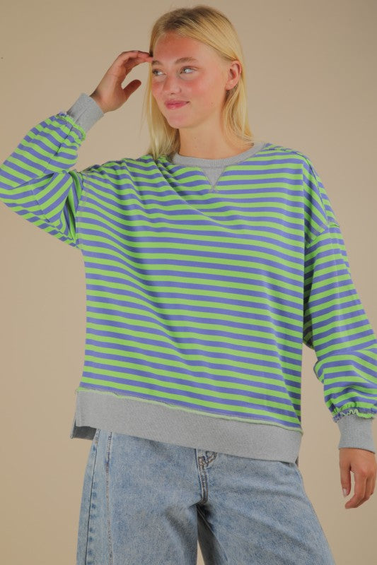 Witches Brew Stripe Crew Neck