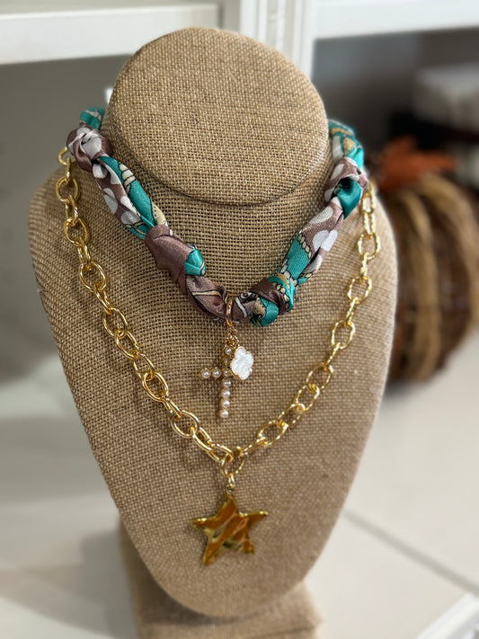 Turquoise Twilly Charm Necklace