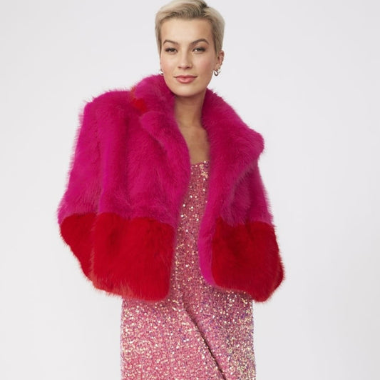 Rich In Love 2 Tone Fur Jacket
