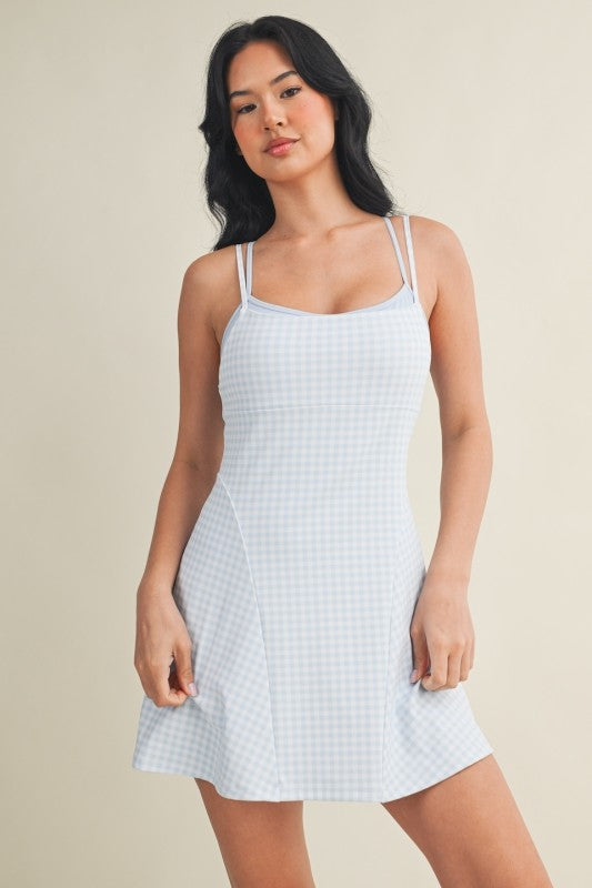 Blue Gingham Athletic Dress