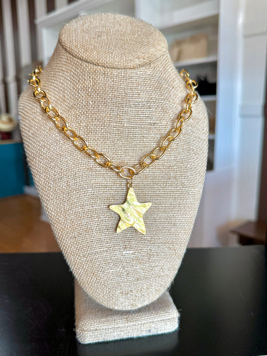 Small Chunky Star Necklace