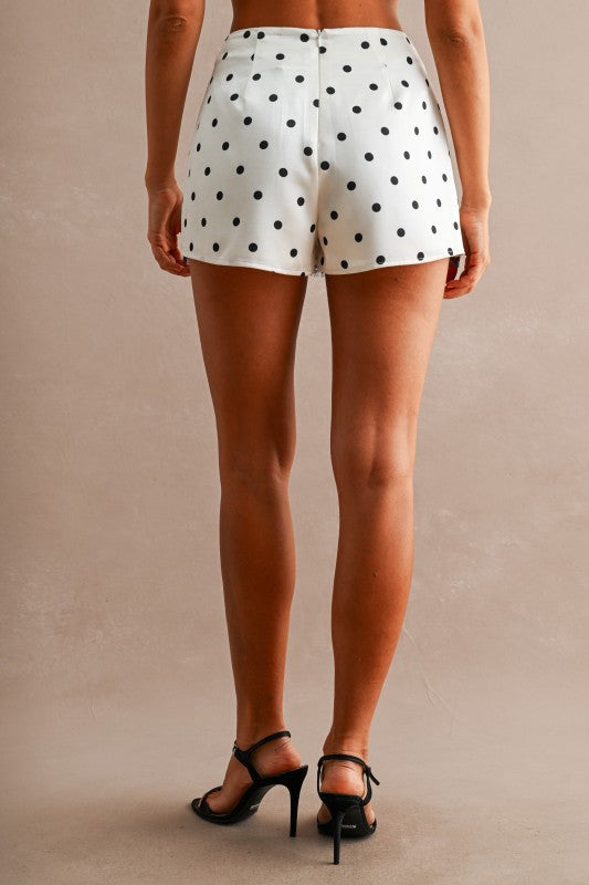 Polka Dot Lace Skort