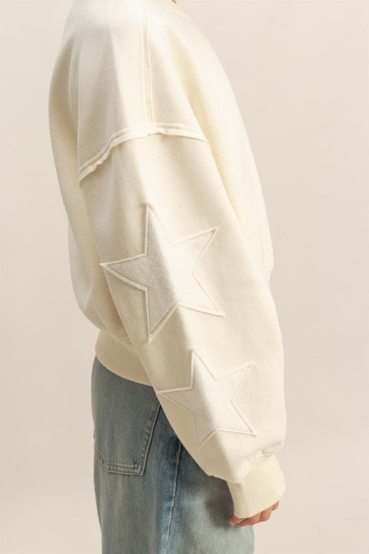 Cream Star Sweatshirt