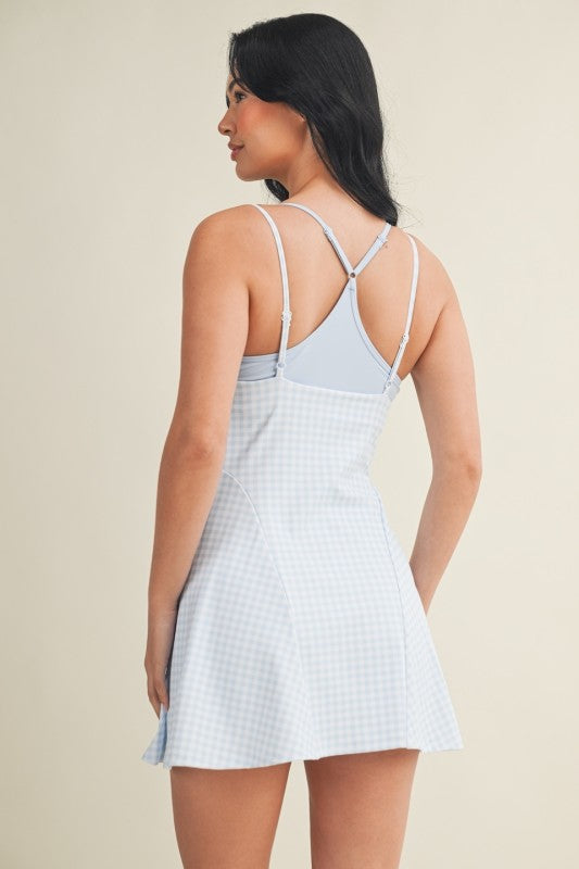 Blue Gingham Athletic Dress