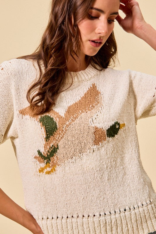 Flying Knit Short Sleeve Top