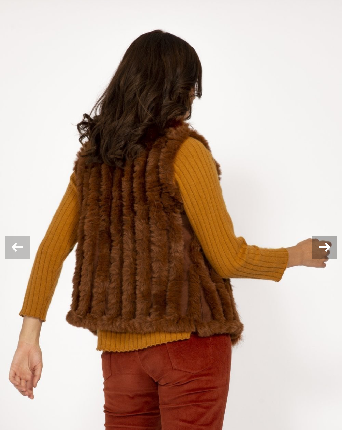 Chocolate Fur & Cashmere Vest