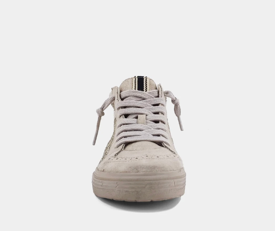 Riley Pearl Glitter Midtop Sneaker