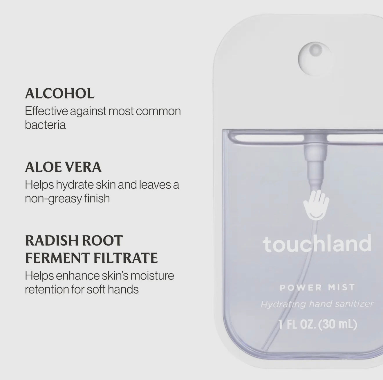 Unscented Touchland Hand Sanitizer