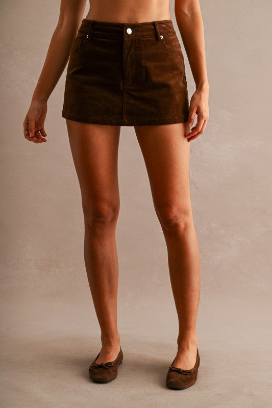 Teddy Corduroy Skort