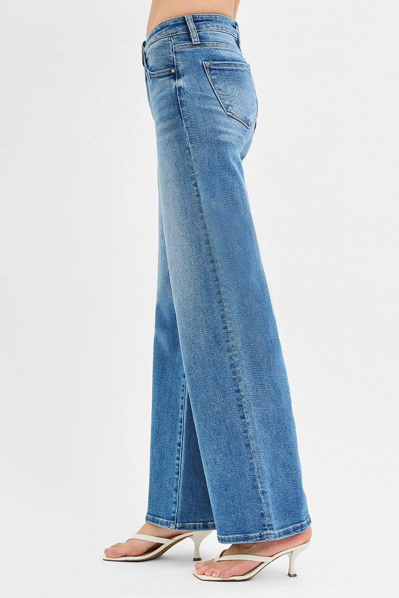 Haley Low Rise Wide Leg Denim