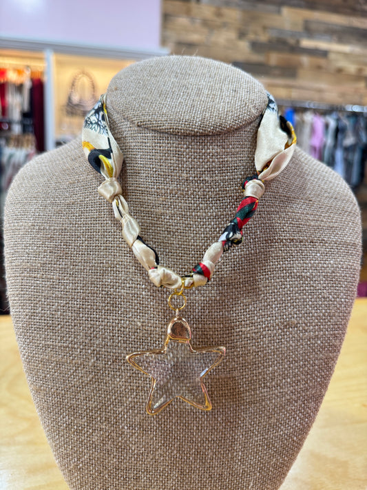 Taupe & Black Crystal Star Twilly