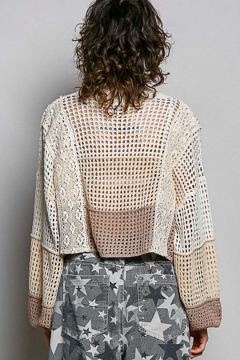 Shell Open Knit Sweater