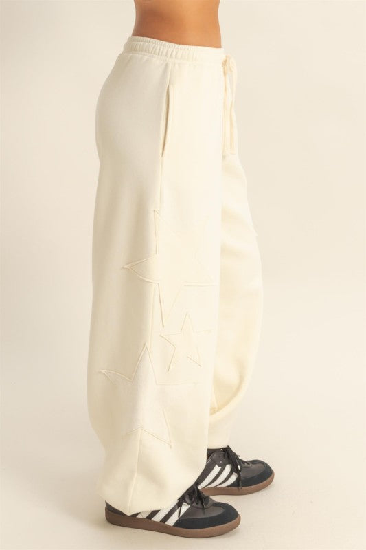 Cream Star Sweatpants