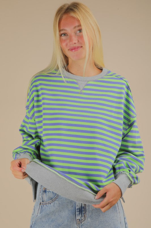Witches Brew Stripe Crew Neck