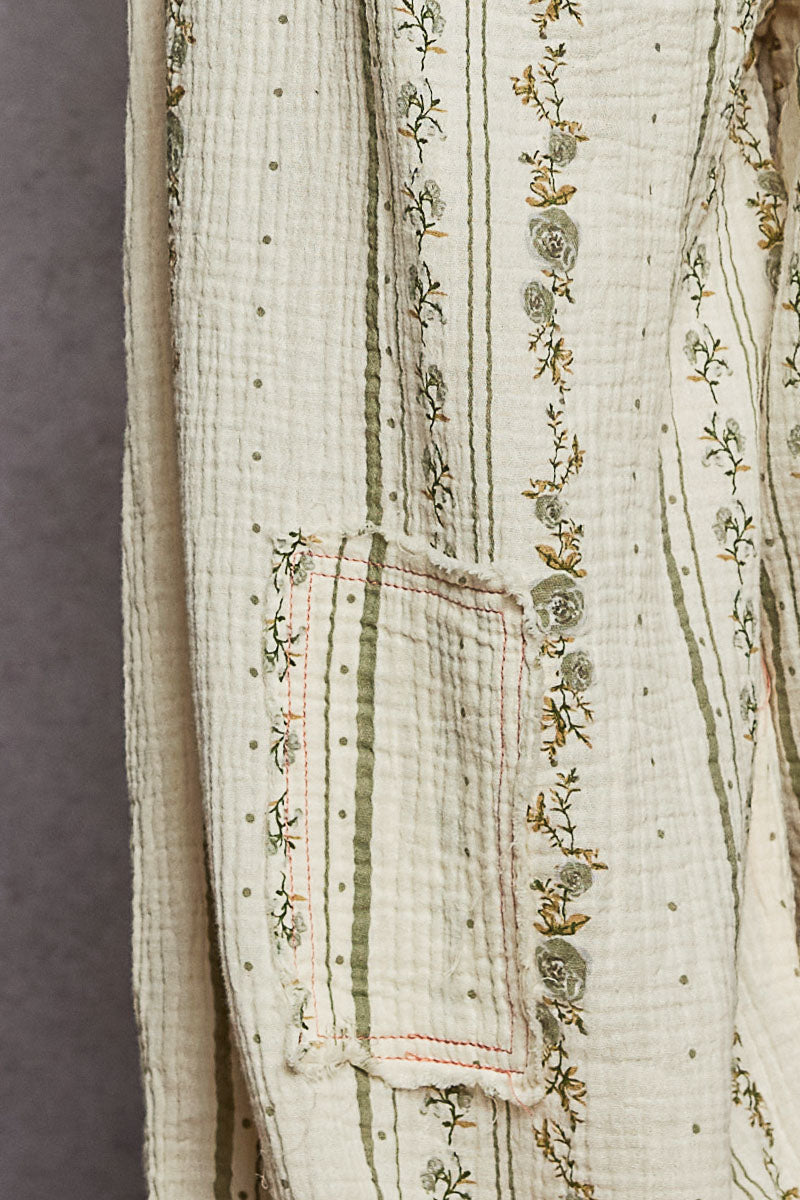 Ivory Sage Floral Pants