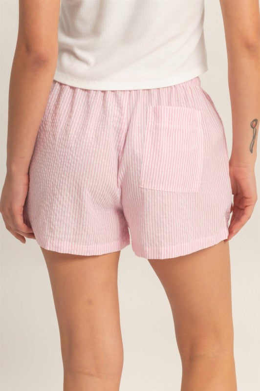 Pink Stripe Shorts