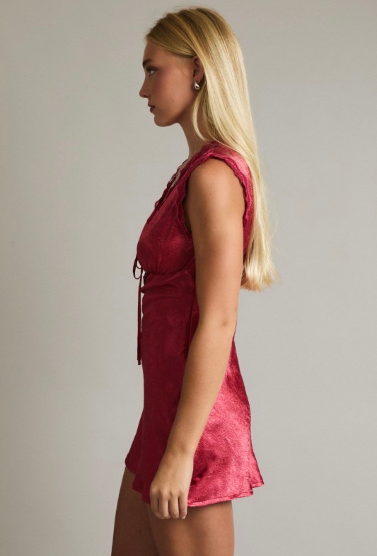 Spiced Satin Lace Dress