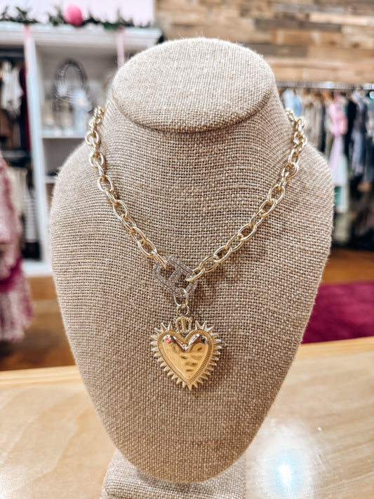 Bottle Cap Gold Necklace