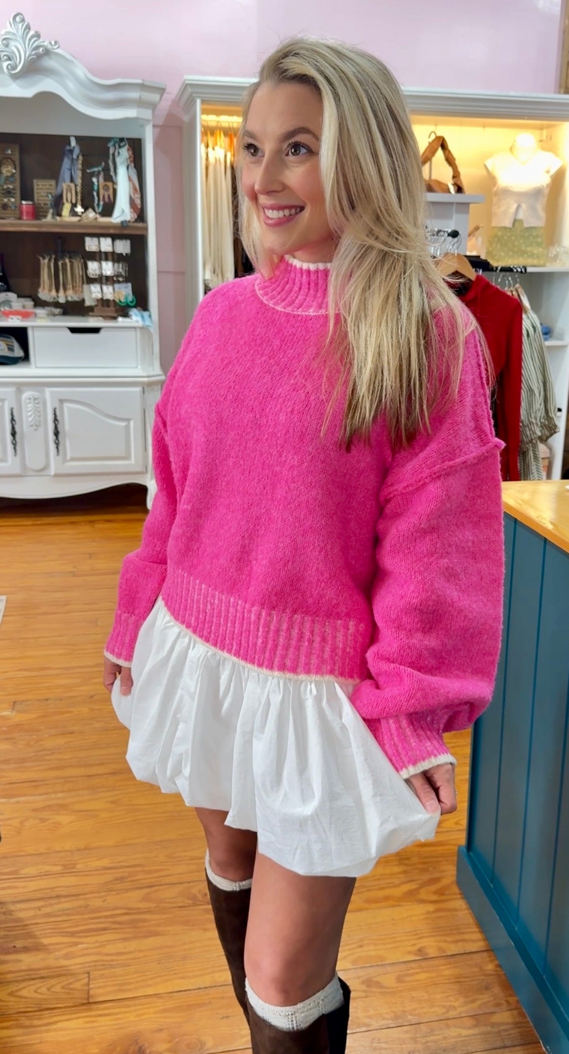 Pink Frosted Sweater