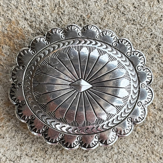 Silver Concho Buckle