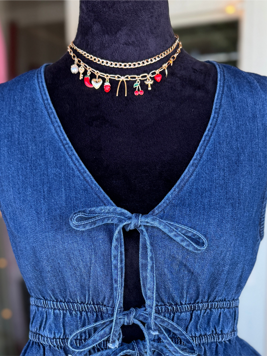 Open Medium Gold Chain Choker