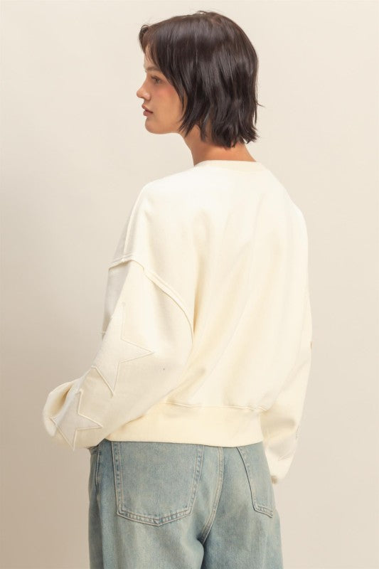 Cream Star Sweatshirt