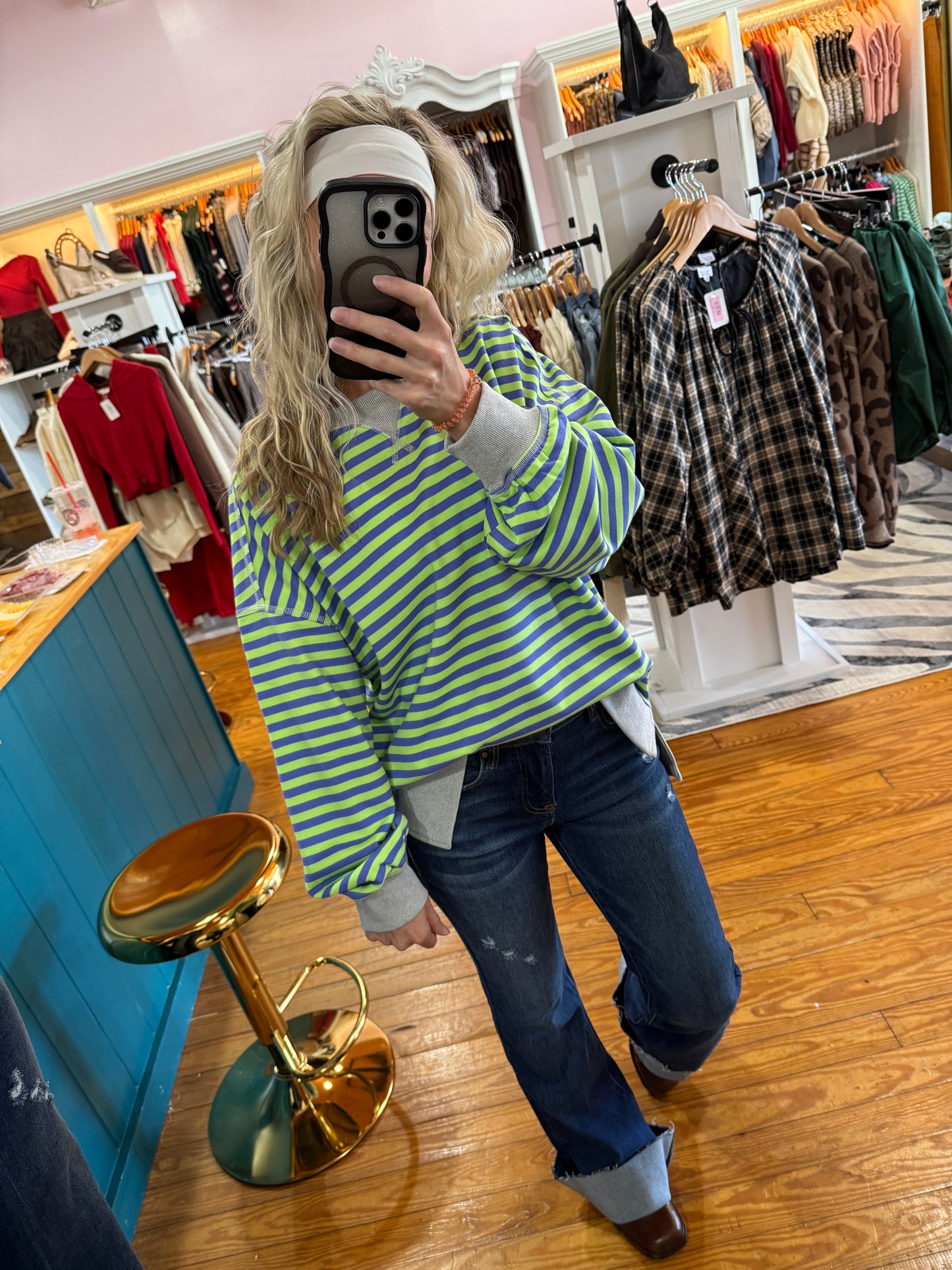 Witches Brew Stripe Crew Neck