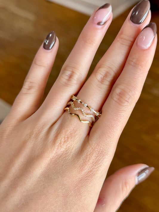 Triple Set Gold Ring