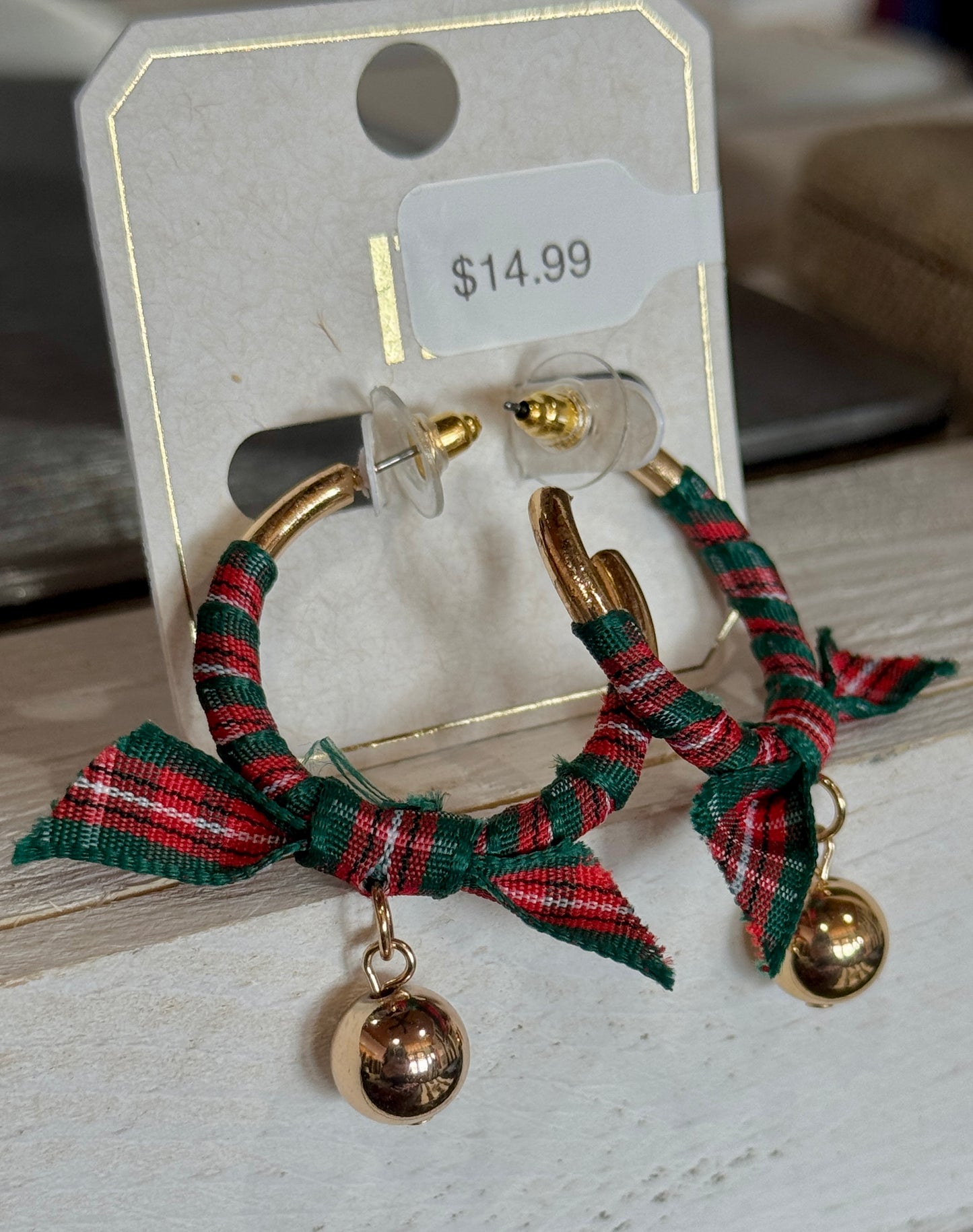 Gold Flannel Holiday Hoop