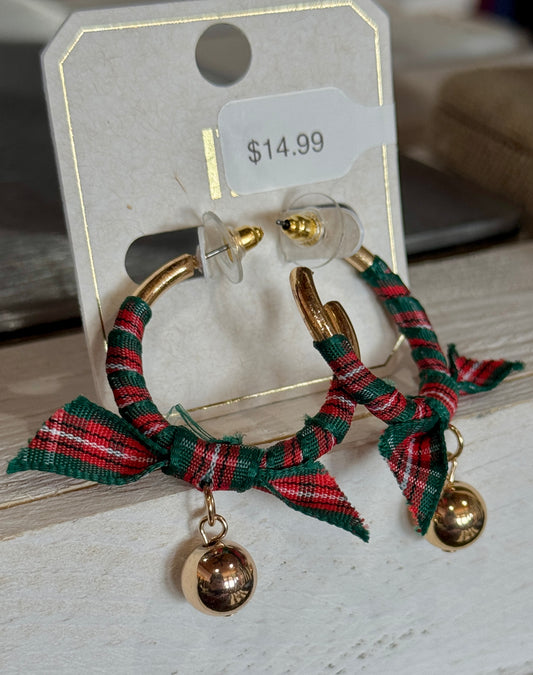 Gold Flannel Holiday Hoop