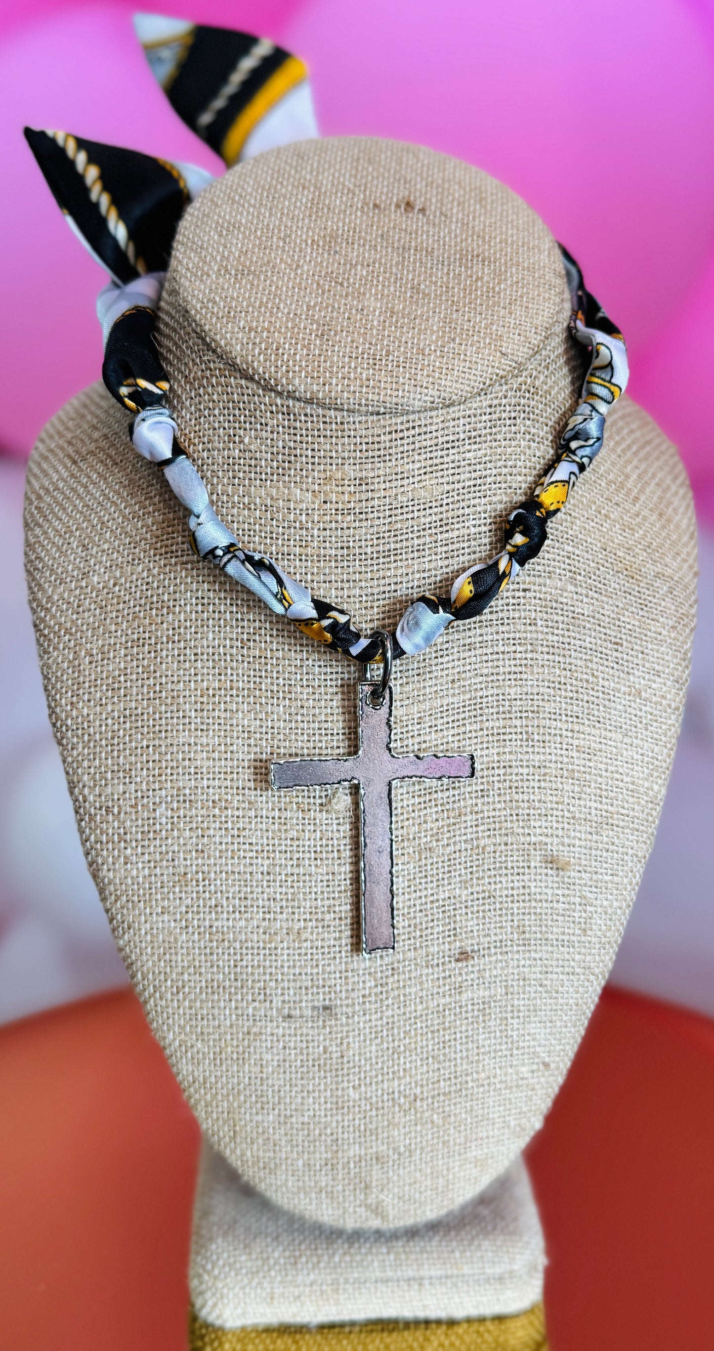 Silver & Black Twilly