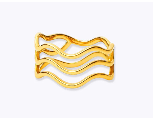 Gold Tide Ring