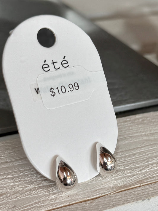 Silver Tear Drop Earring