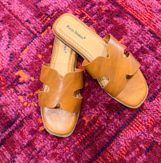 Camel Flat Sandal