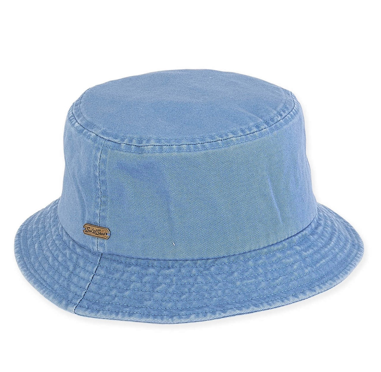 Blue Cotton Bucket Hat