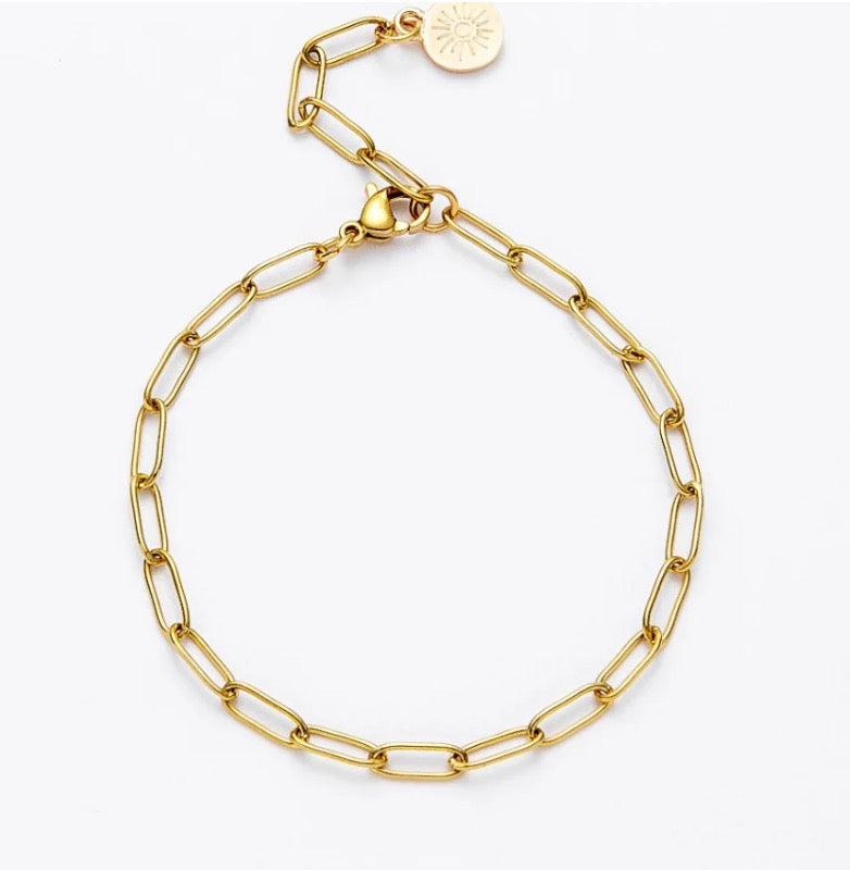 18K Gold Plated Link Bracelet