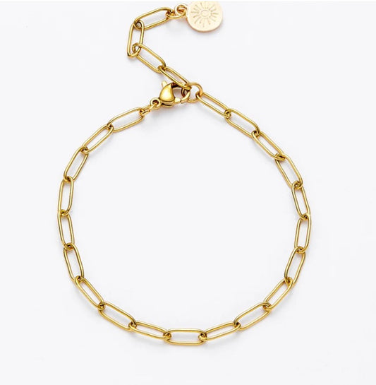 18K Gold Plated Link Bracelet